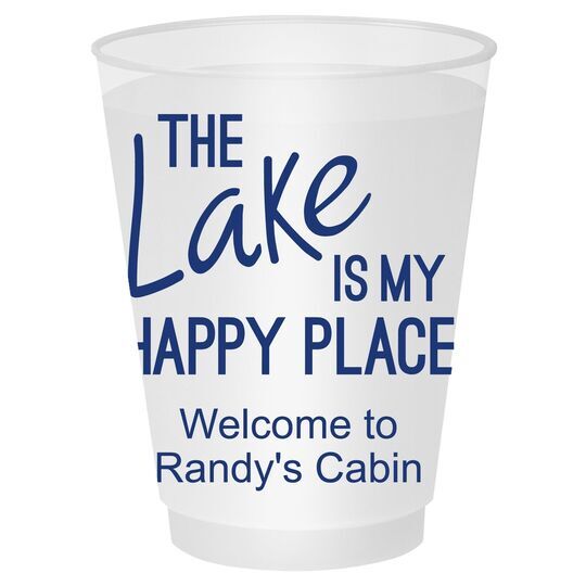 The Lake is My Happy Place Shatterproof Cups